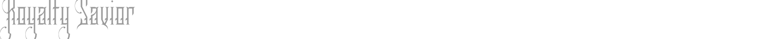 Royalty Savior font preview